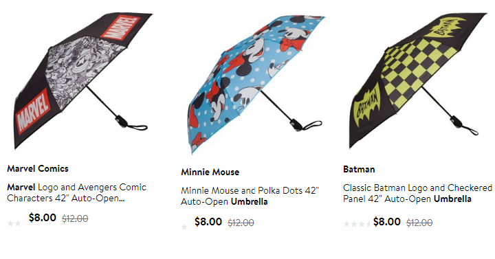 Character Umbrellas Only $8.00 Each! (Reg. $12)