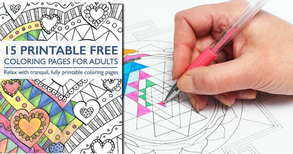 15 Free Coloring Pages for Adults!