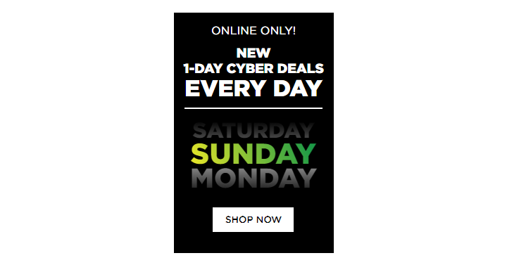 Kohl’s Cyber Sale! 1-Day Cyber Deals for Sunday!