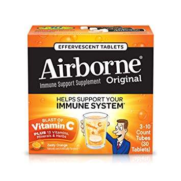 Amazon: Airborne Zesty Orange Effervescent Tablets (30 Count) Only $6.49 Shipped!