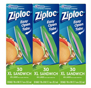 Ziploc XL Sandwich Bags 90-Count Just $6.06 Shipped!