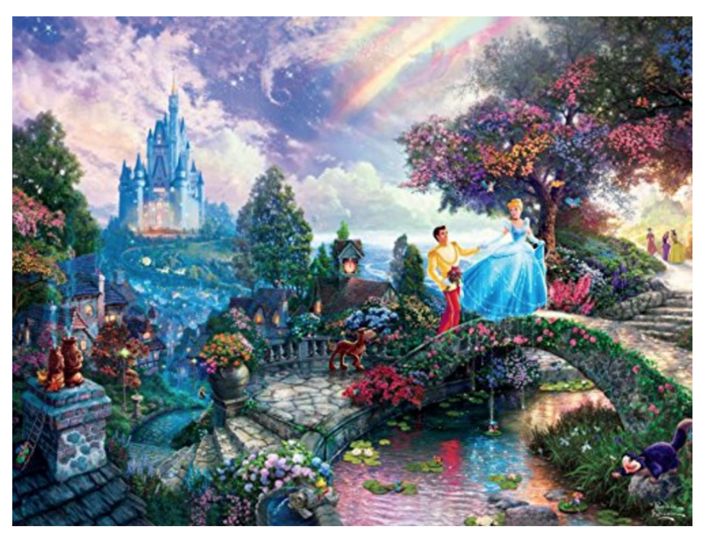 Thomas Kinkade The Disney Dreams Collection: Cinderella Wishes Upon a Dream 750-Piece Puzzle $9.00!