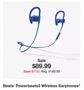 Beats Powerbeats3 Wireless Earphones $89.99 Today Only! BLACK FRIDAY PRICE!