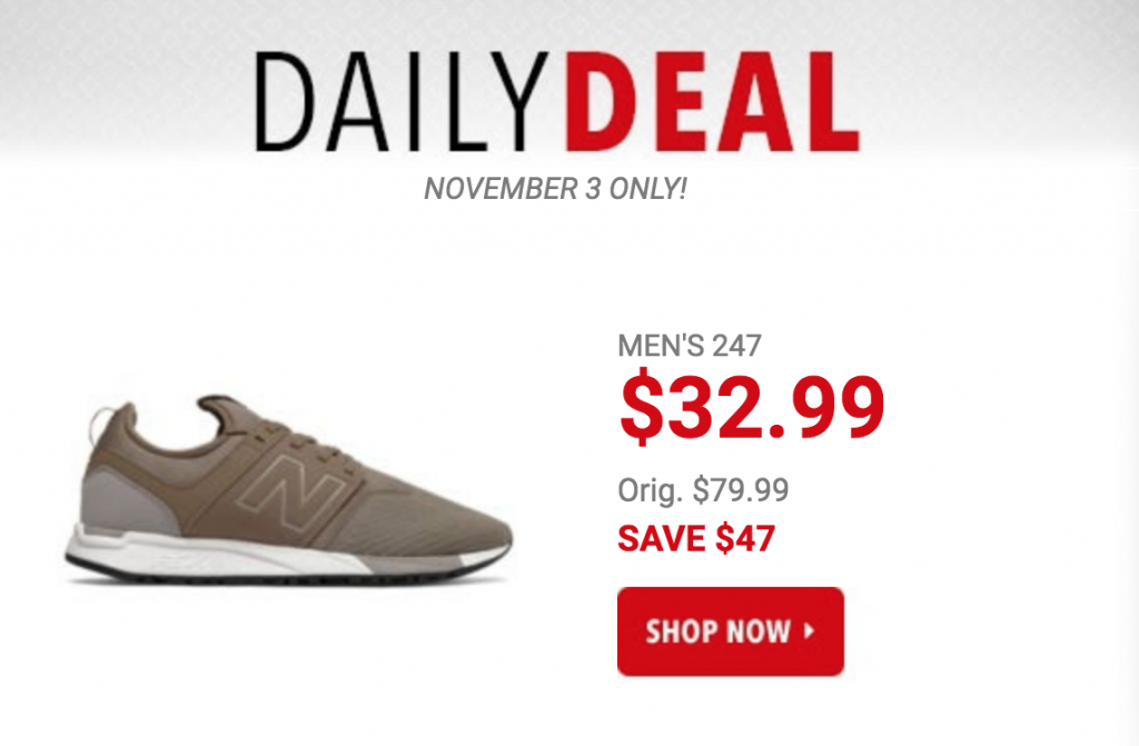 New Balance Men’s 247 Sneakers Just $32.99 Today Only! (Reg. $79.99)