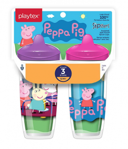 Playtex Sipsters Stage 3 Peppa Pig Spill-Proof Sippy Cups 2-Pack $6.86! (Reg. $9.99)