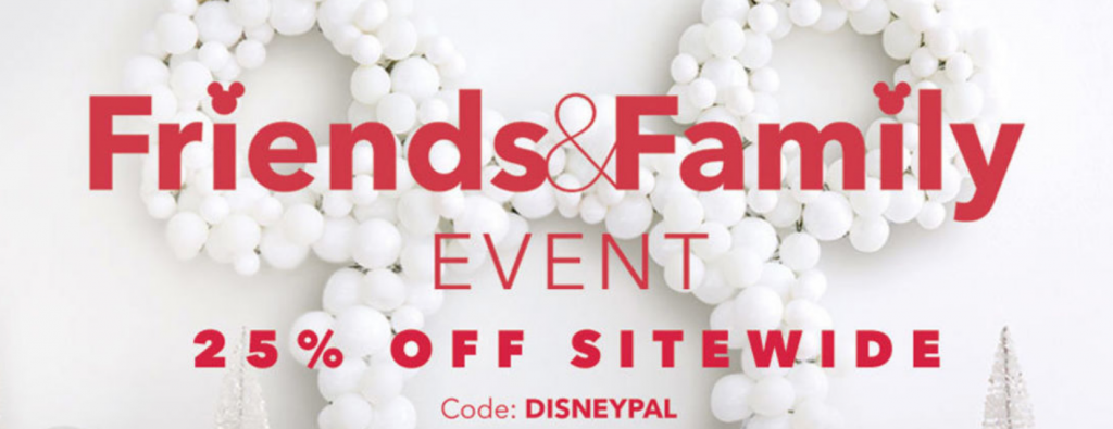 Shop Disney Friends & Family Event! Take 25% Off Sitewide!