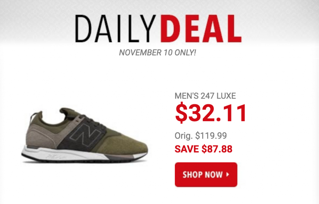 New Balance Men’s 247 Luxe Sneakers Just $32.11 Today Only! (Reg. $119.99)