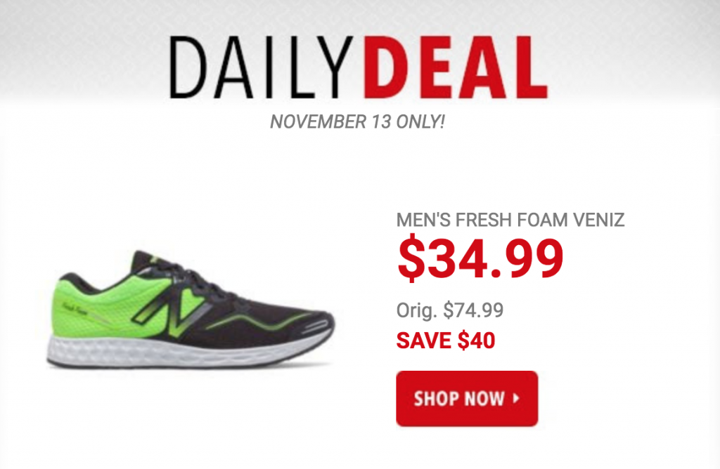 New Balance Men’s Fresh Foam Veniz Sneakers Just $34.99 Today Only! (Reg. $74.99)