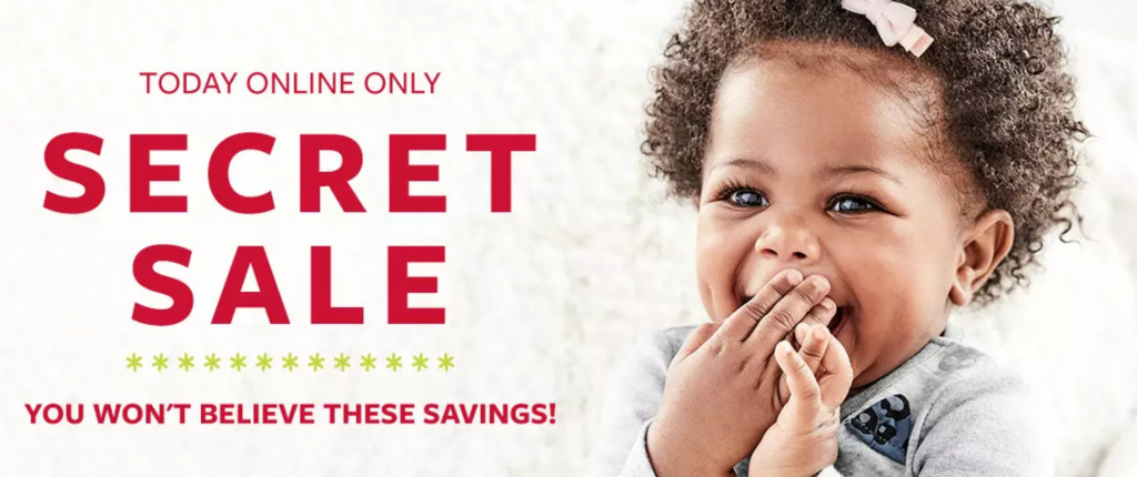 Carters: FREE Shipping On Every Order! Secret Sale & Black Friday Deals!
