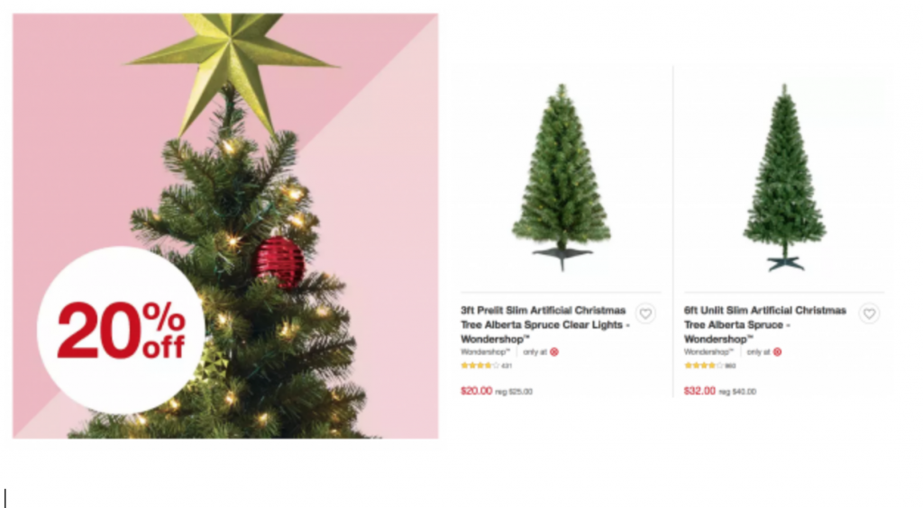 Target: 20% Off Christmas Trees! Save 5% With REDCard & FREE Shipping!