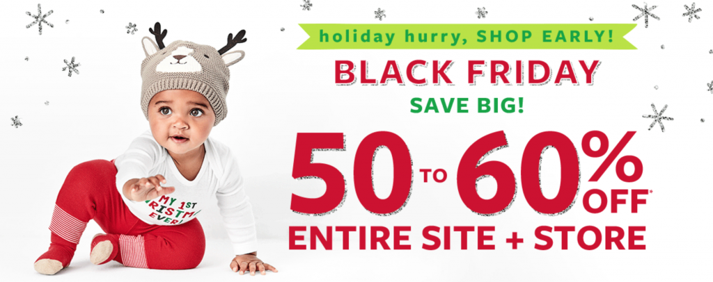 Carters & Osh Kosh Black Friday Starts Now! 50-60% Off & FREE Shipping!