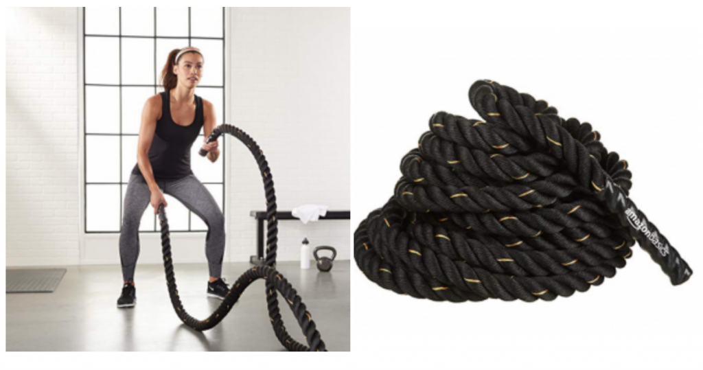 AmazonBasics Battle Exercise Training Rope 30ft 1.5in $37.19!