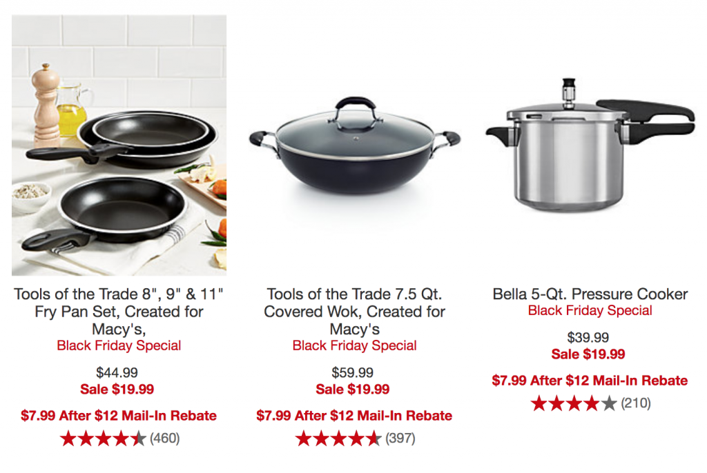 Macy’s Black Friday Preview Sale: Select Cookware Just $7.99 After Mail-In-Rebate!