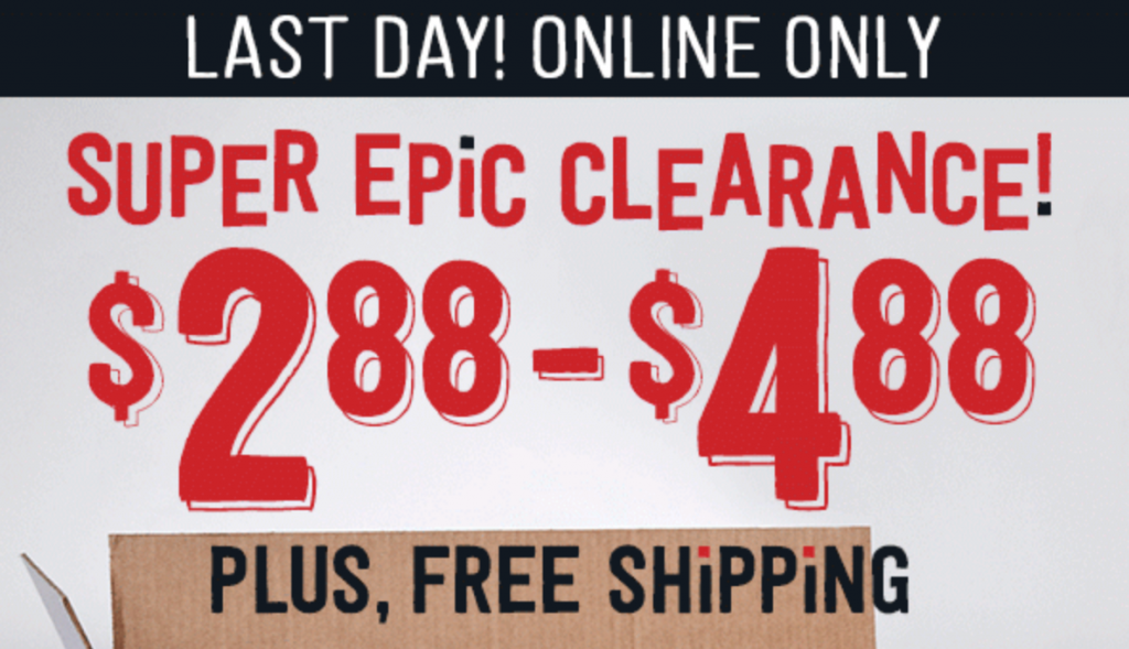 Crazy 8: $2.88-$4.88 Clearance Today Only! Plus, FREE Shipping!