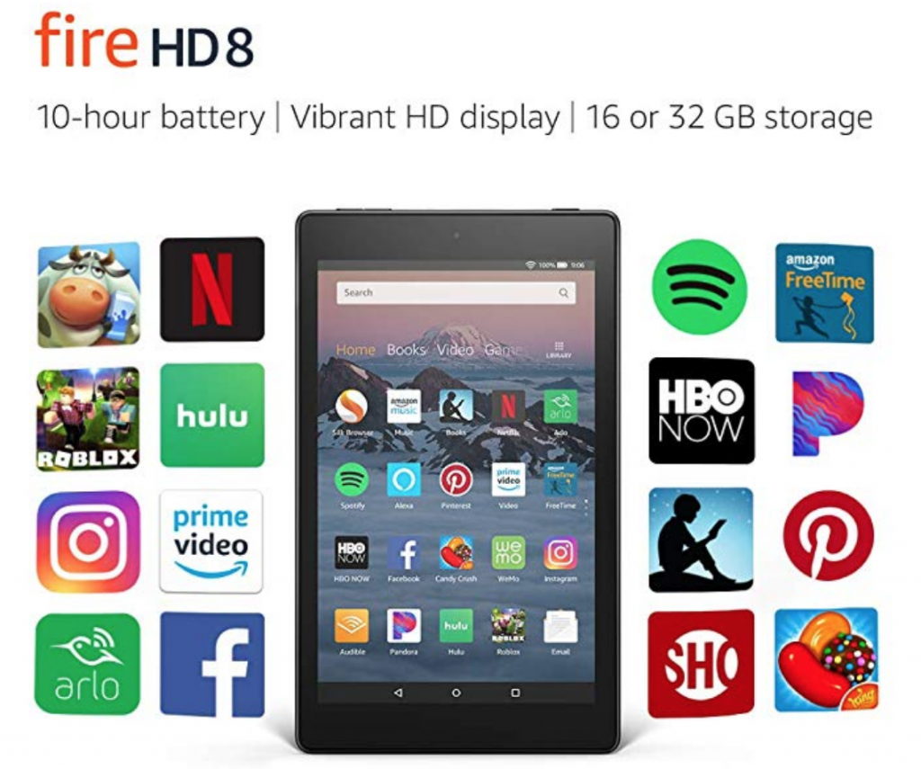 All-New Fire HD 8 Tablet  8″ HD Display, 16 GB $49.99! BLACK FRIDAY PRICE!