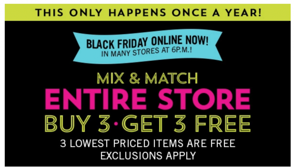 Bath & Body Works BLACK FRIDAY: Mix & Match Entire Store Buy 3 Get 3 FREE! Plus Flash Sale & $5.75 Wallflower Refills!