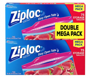 Ziploc Storage Bags, Gallon, Mega Pack, 150-Count Just $12.14 Shipped!