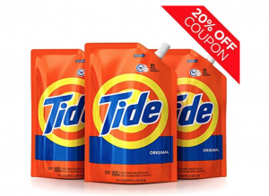 Tide Liquid Laundry Detergent Smart Pouch 48-oz 3-Pack Just $13.67 Shipped!