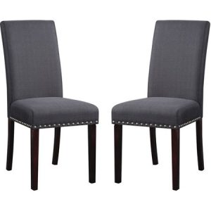 TWO Nail Head Upholstered Dining Chairs Only $72.99!