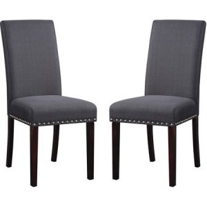 TWO Nail Head Upholstered Dining Chairs Only $72.99!