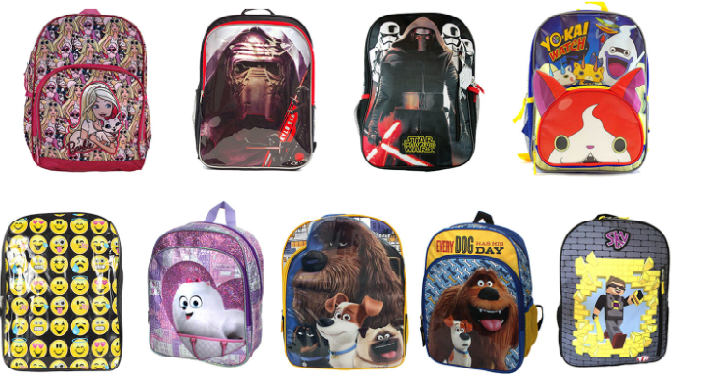 Kids Character Backpacks Only $4.95 Shipped!