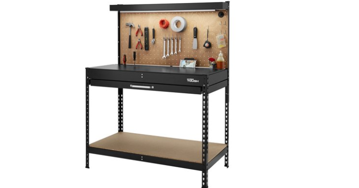 Hurry! Hyper Tough 46-Inch Easy Assembly Workbench Only $49! (Reg. $130)