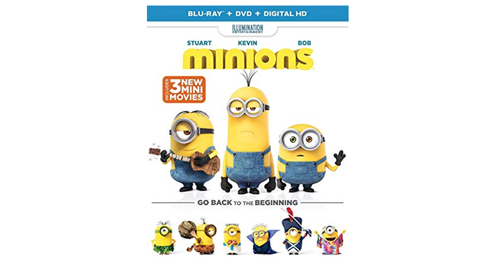 Minions Blu-ray + DVD + Digital – Just $3.99!