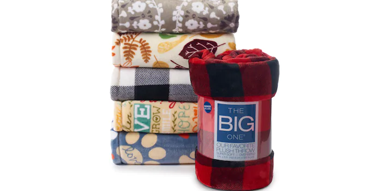 Kohl’s Black Friday Sale! The Big One Supersoft Plush Throw – Just $7.64!