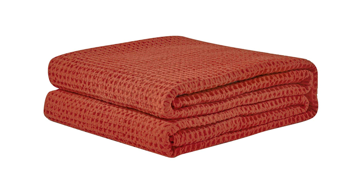 Waffle Weave Blanket 100% Cotton Queen Size – Just $27.29!