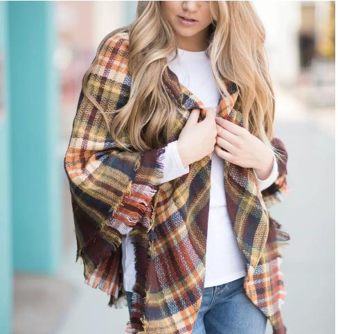 Blanket Scarf Poncho – Only $16.99!