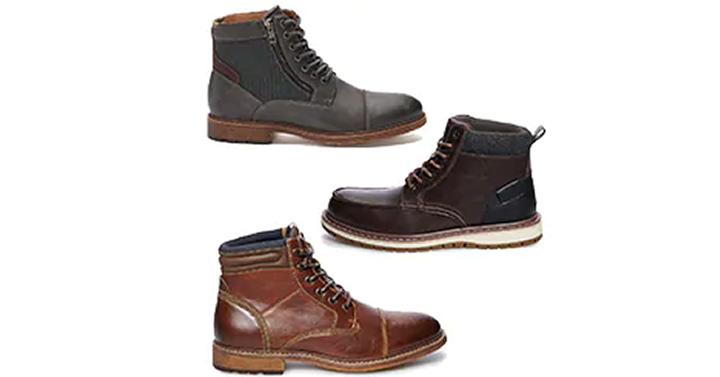 Kohl’s Cyber Sale! 20% off! $10 off $50! Spend Kohl’s Cash! Mens SONOMA Goods for Life Boots – Just $19.99!
