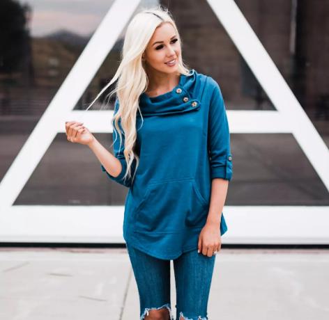 Button Detail Pocket Tunic – Only $19.99!