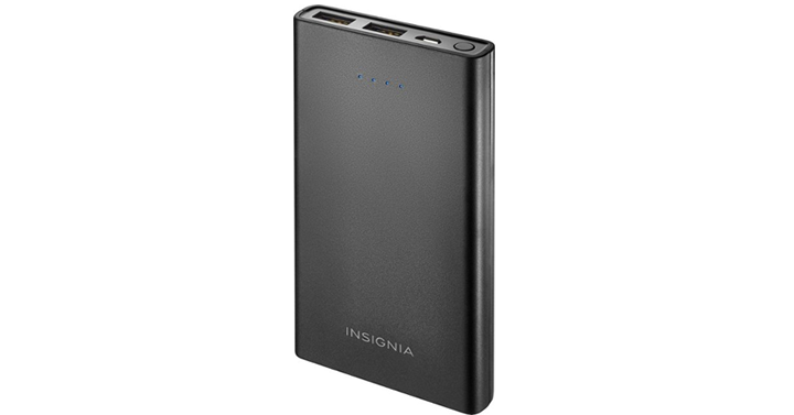 Insignia 12,000 mAh Portable Charger for Most USB-Enabled Devices – Just $24.49!
