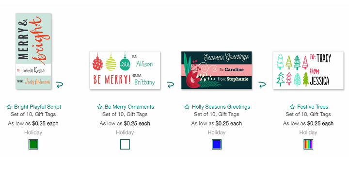 Walgreens: Holiday Gift Tag 10 Pack FREE + In-Store Pick Up!