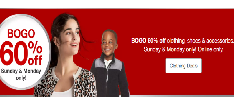 Target Cyber Deal: BOGO 60% off Clothing, Shoes & Accessories! FREE Shipping Too! Includes Snow Pants & Accessories!
