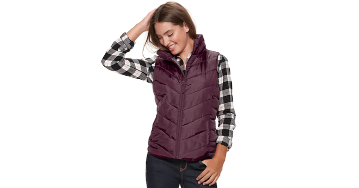 Kohl’s Cyber Sale! Earn $15 Kohl’s Cash! 20% off plus $10 off $50 code! 1-Day Cyber Deals for Monday! Juniors’ SO Puffer Vest – Just