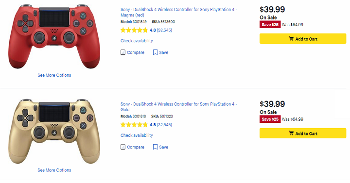 Best Buy: Sony Wireless Playstation 4 Controller Only $39.99 Shipped!