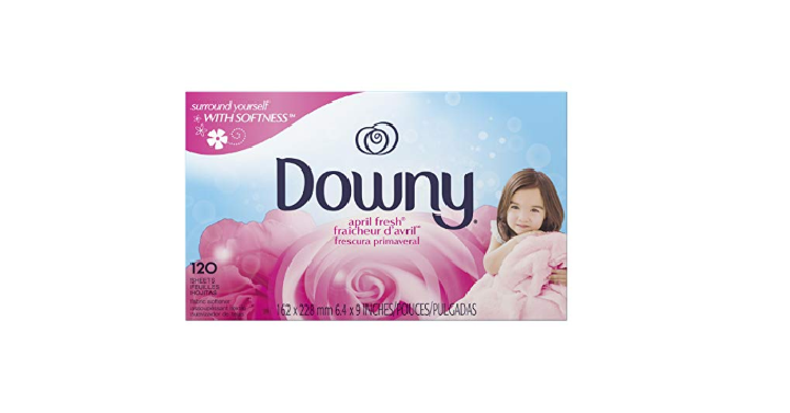 Downy April Fresh Fabric Softener Dryer Sheets, 120 count Only $3.23!