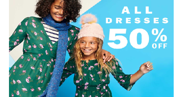 Old Navy: Take 50% off Dresses for Women & Girls! Today Only!
