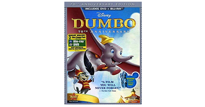 Dumbo 70th Anniversary Edition – Blu-Ray and DVD – Just $11.95!