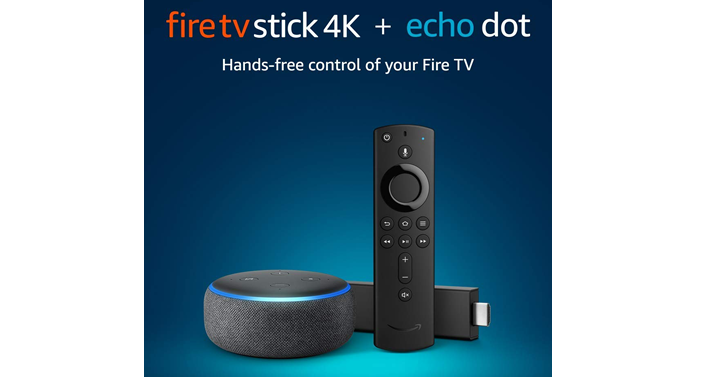 Fire TV Stick 4K Bundle with All-New Echo Dot – Just $59.98!