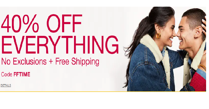 Gap Friends & Family Sale! Take 40% off Everything + FREE Shipping! Now Take an Extra 10% off Too!