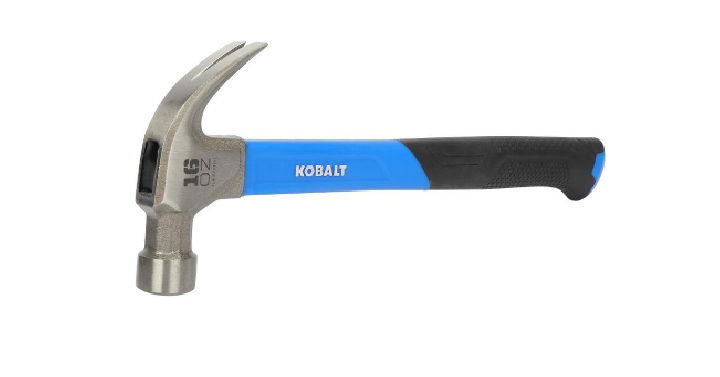 Kobalt 16-oz Smoothed Face Steel Claw Hammer Only $4.98! (Reg. $9.98)