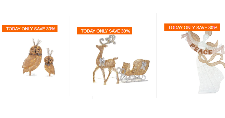 Home Depot: Take 30% off Select Holiday Decor + FREE Shipping!