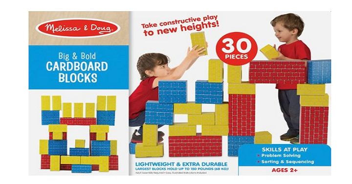 Melissa & Doug – Cardboard Blocks Only $14.99 Shipped!! (Reg. $30) Melissa & Doug – Cardboard Blocks Only $14.99 Shipped!! (Reg. $30)