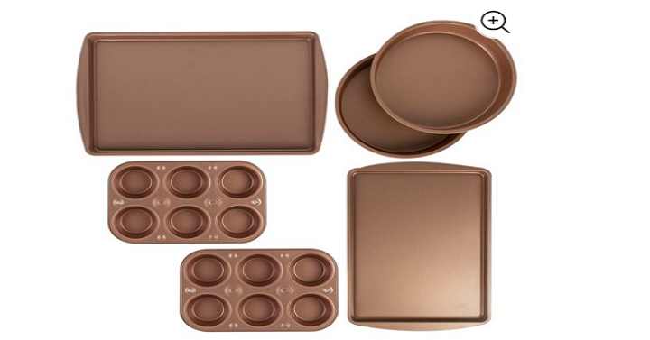 6 Piece Copper Nonstick Bakeware Set Only $14.88! (Reg. $37)