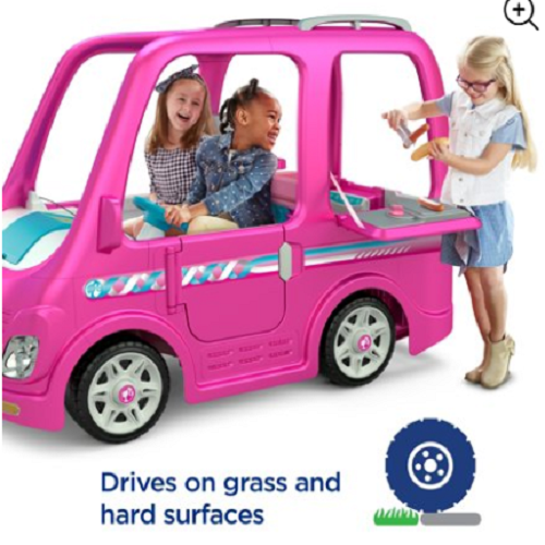Power Wheels Barbie Dream Camper, Battery-Powered Ride-On Vehicle Just $398!