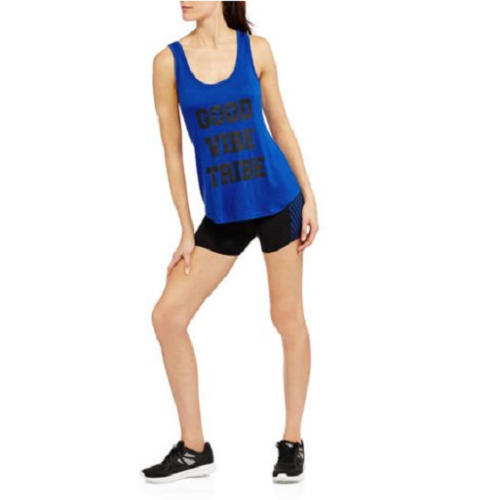 Women’s Fitspiration Tank and Contrast Wide Mesh Bike Short Set for Only $5!!