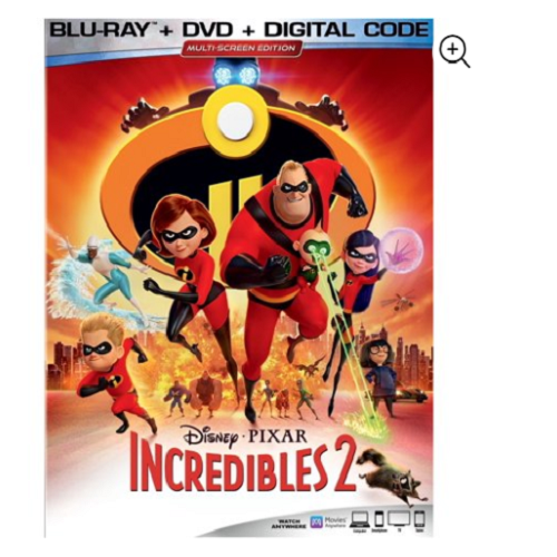 Incredibles 2 (Blu-ray + DVD + Digital) Only $14.96!! (Reg. $30)