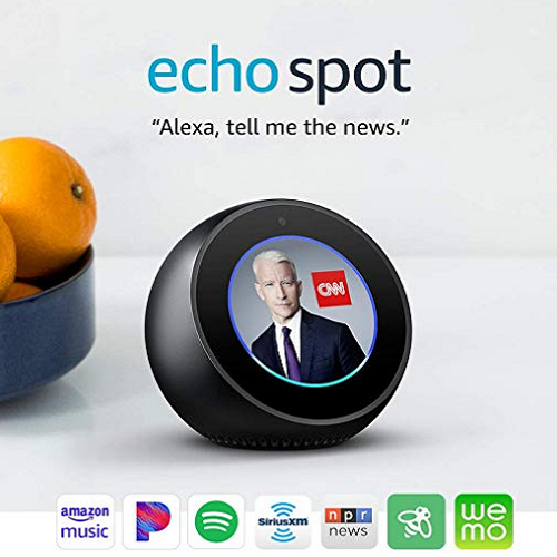 Echo Spot- Smart Display with Alexa Only $89.99! (Reg. $130) BLACK FRIDAY PRICE!